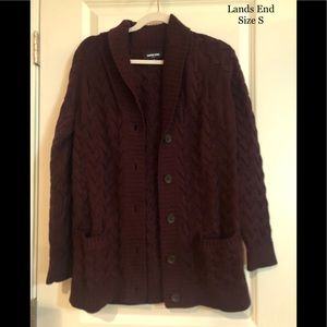 Lands End Maroon sweater size S